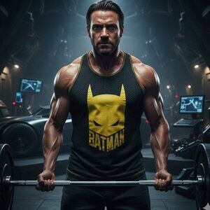 🦇 Batman Graphic Racerback Tank Top 3XL 🦇